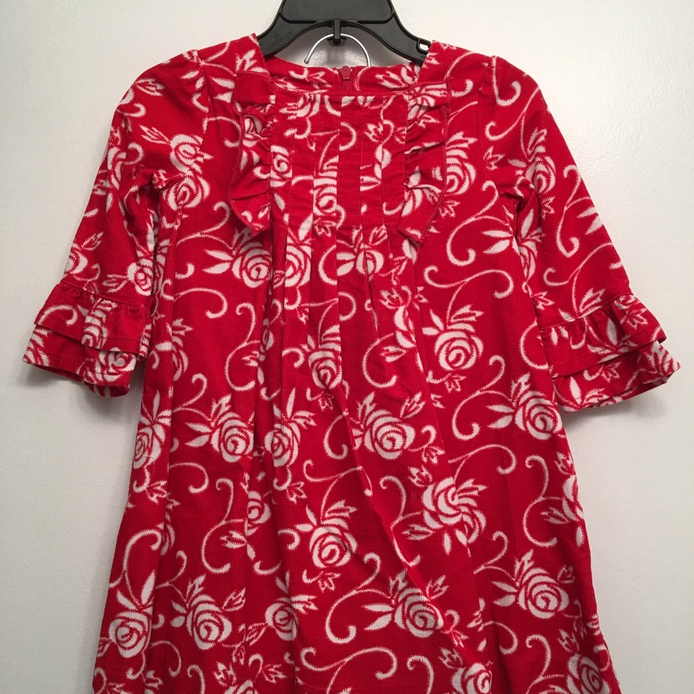 Hartstring red rose dress set baby girl 18 Months